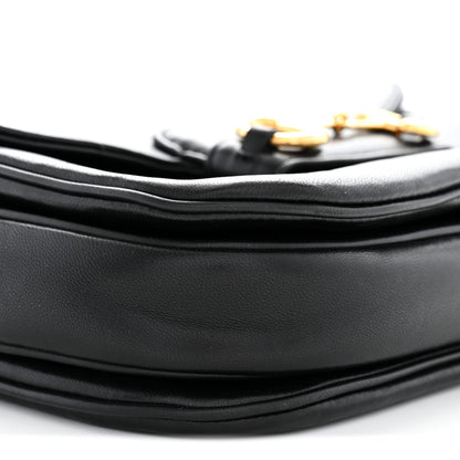 Gucci Calfskin Horsebit 1955 Aura Small Shoulder Bag Black 9 of 11