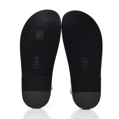 Chanel Lambskin Velcro Dad Sandals 36.5 Black 5 of 10