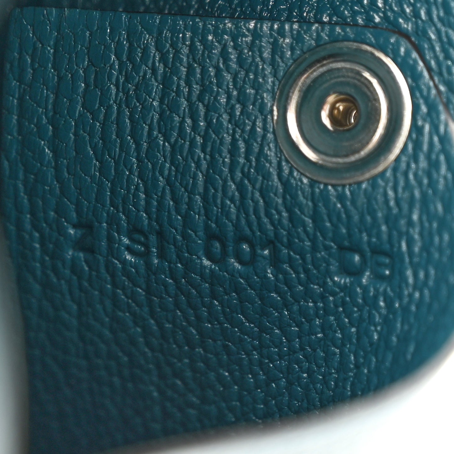 Chevre Mysore Calvi Card Case Vert Bosphore