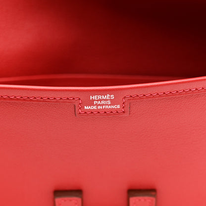 Hermes Swift Jige Duo Clutch Vermillion 7 of 13