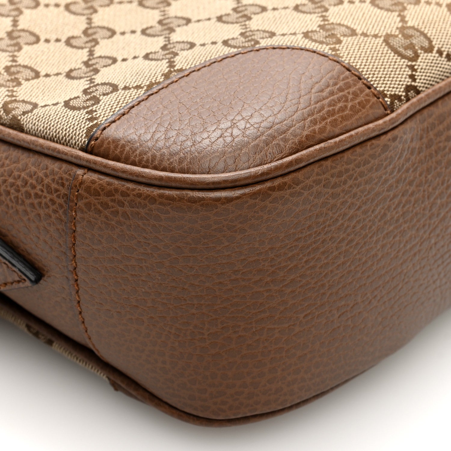 Gucci Monogram Mini Bree Messenger Bag Beige Tabacco 9 of 10