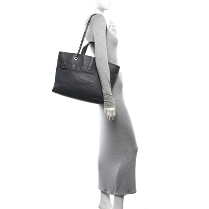 Chanel Caviar Quilted Shopping Tote Grey 2 of 10