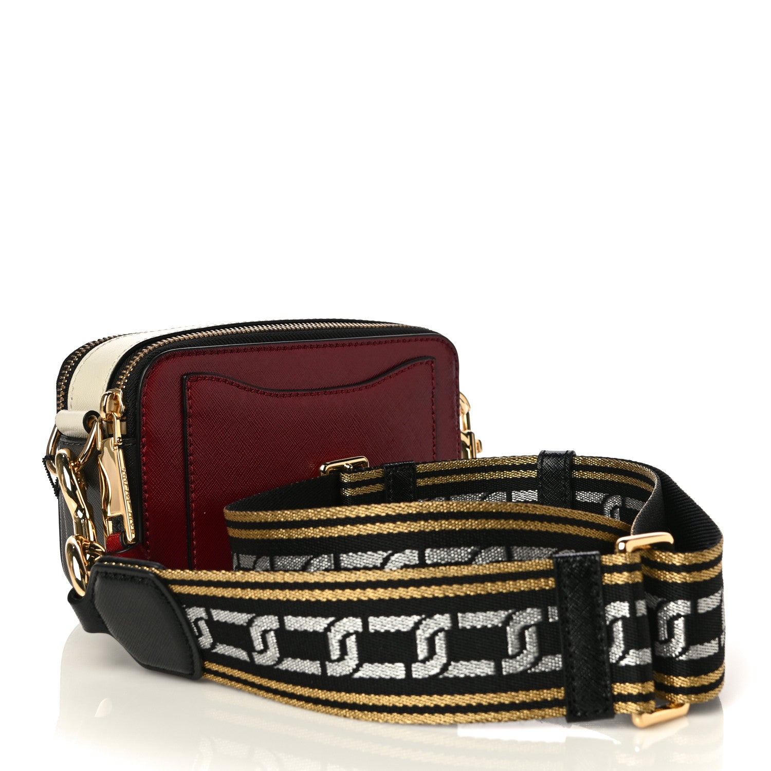Marc Jacobs Saffiano Small Snapshot Camera Bag Red Multicolor 3 of 11