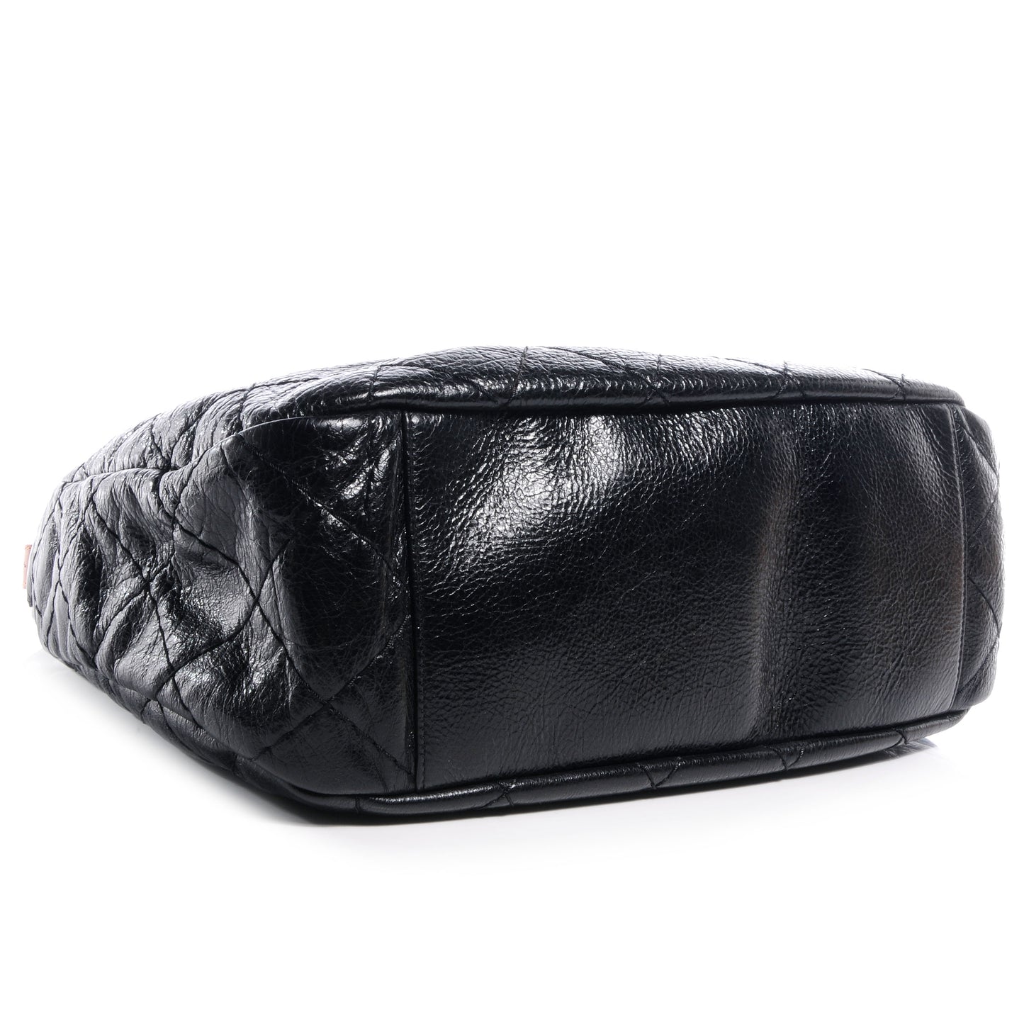 Glazed Calfskin On The Road Hobo Black