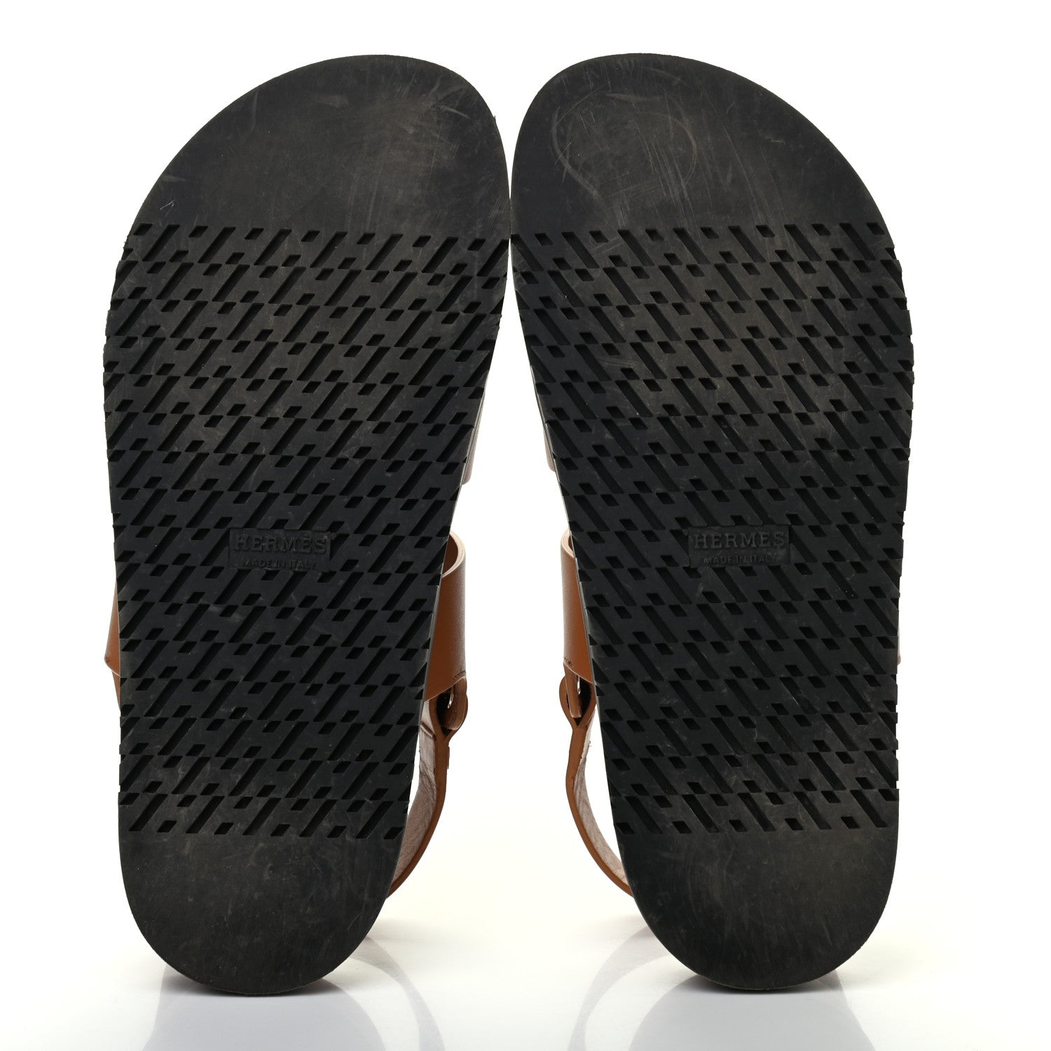 Hermes Calfskin Womens Takara Sandals 39.5 Gold 4 of 6