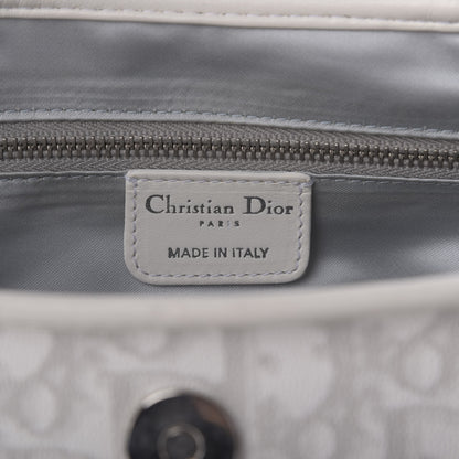 Christian Dior Monogram Romantique Trotter Flap Bag Grey 8 of 9