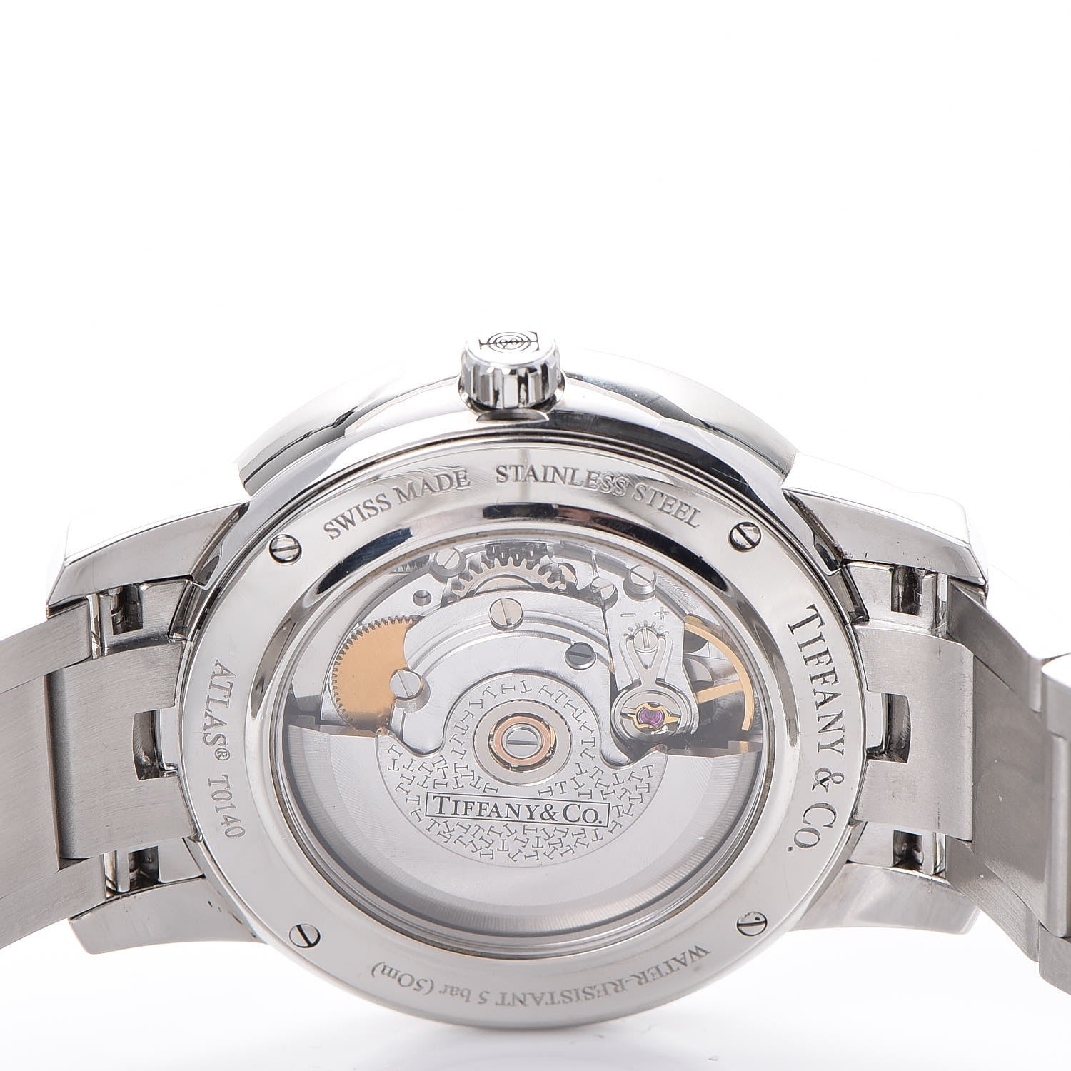 Tiffany Stainless Steel Diamond Bezel 37mm Atlas 3-Hand Automatic Watch 7 of 8