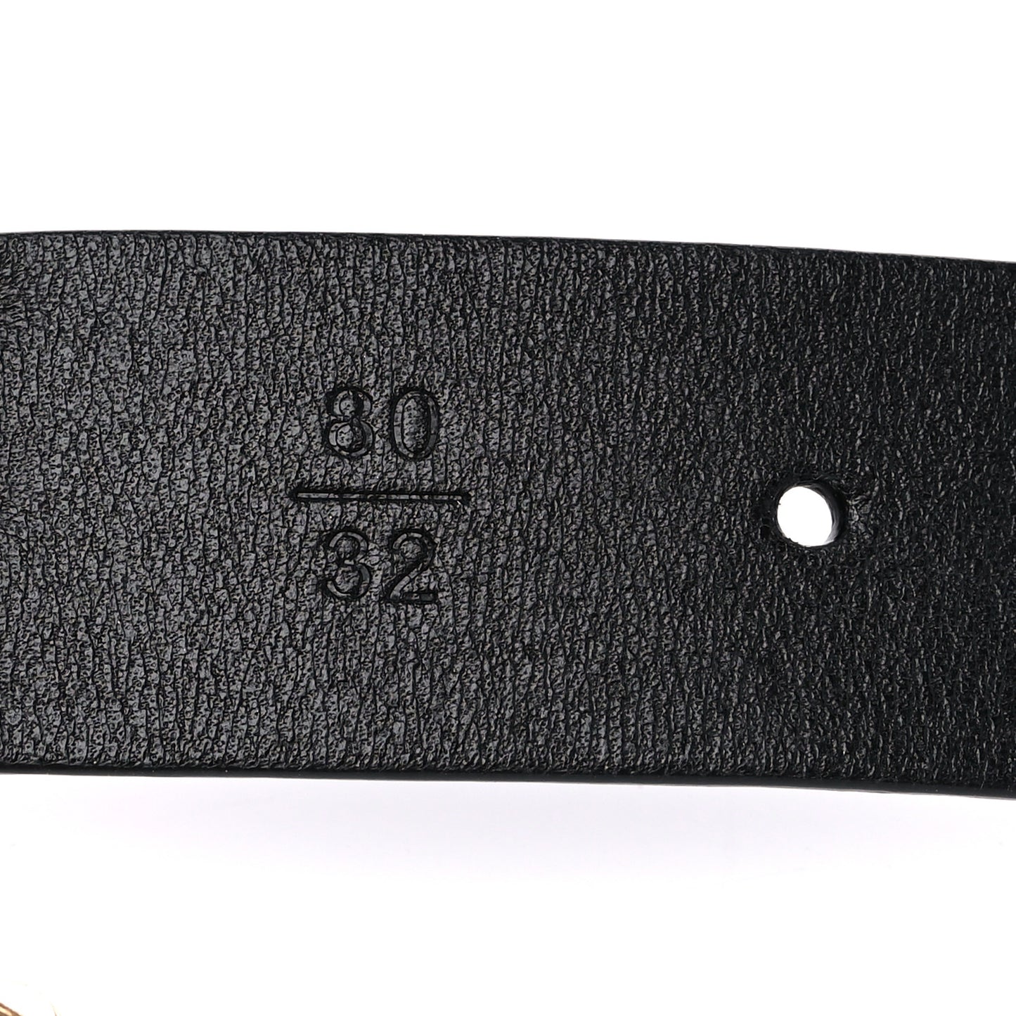 Calfskin CC Triple Row Chain Belt 80 32 Gold Black White