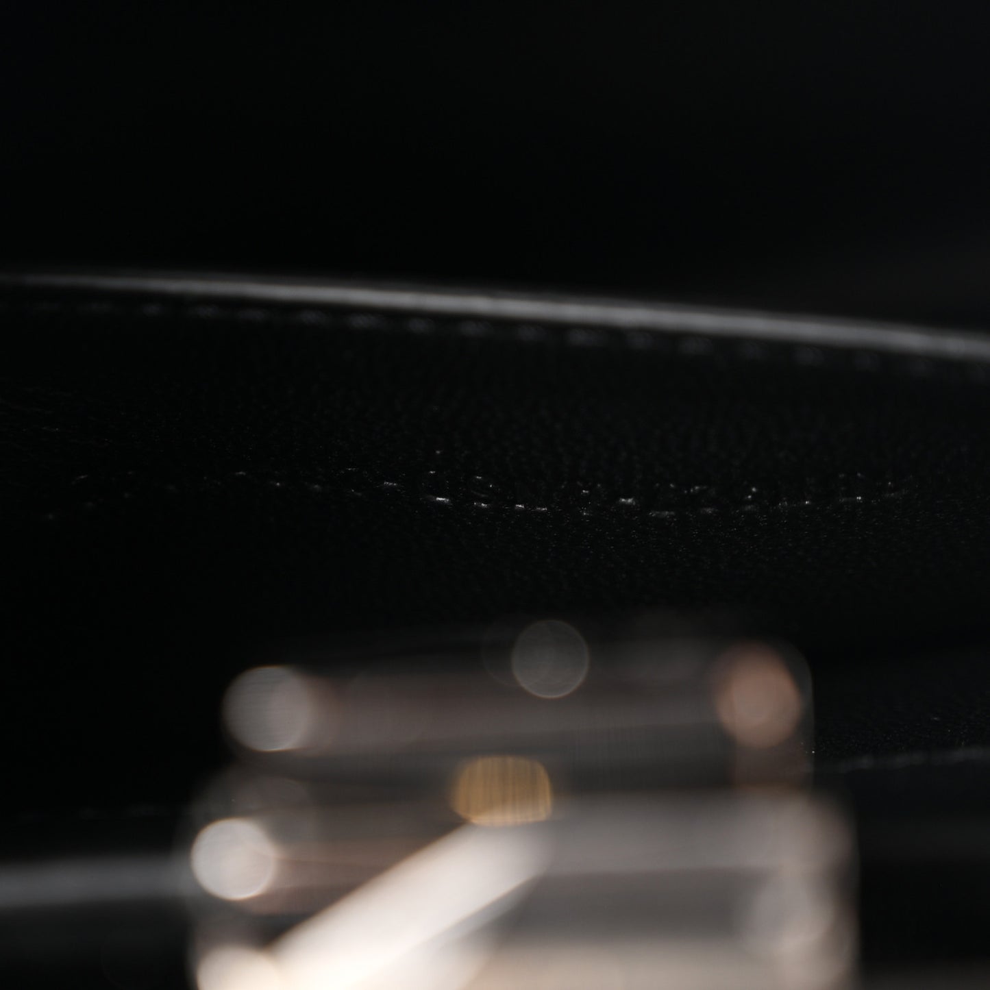 Vitello Seta Shiny Nappa Logo Embossed Laces Small Peekaboo I SEE U Satchel Black