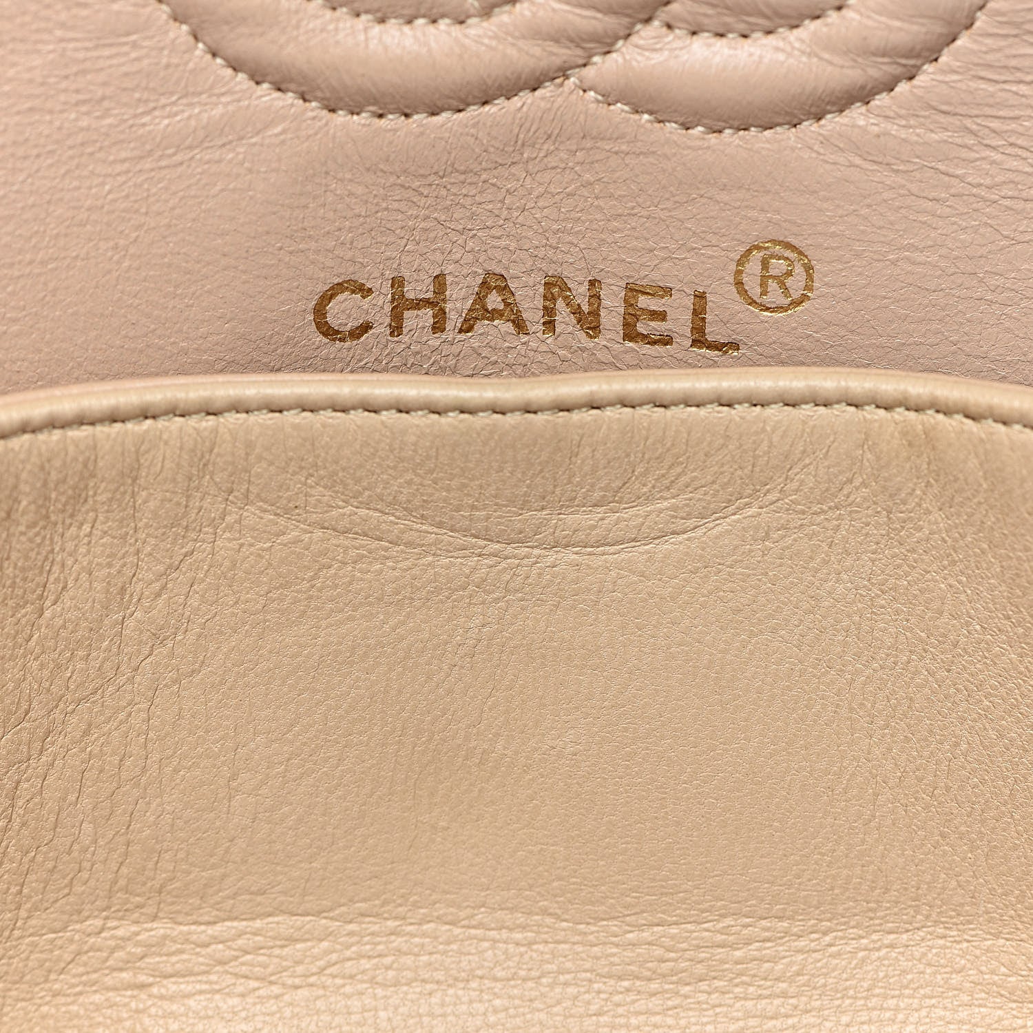 Chanel Lambskin Quilted Small Double Flap Beige 16 of 18