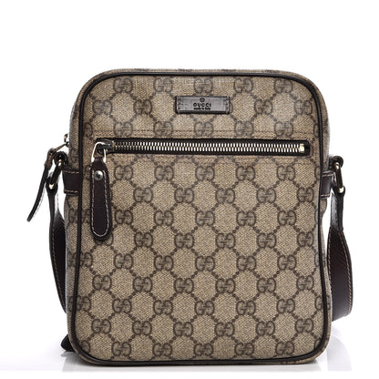 Gucci GG Plus Monogram Messenger Bag Dark Brown 1 of 10