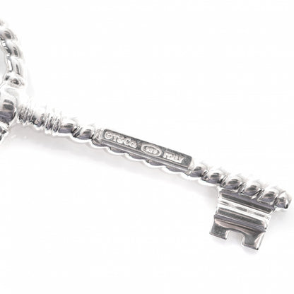 Tiffany Sterling Silver Twist Oval Key Pendant 4 of 4