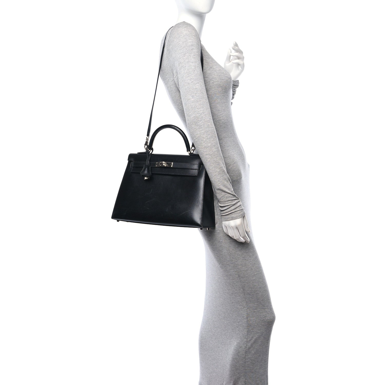 Hermes Box Kelly Sellier 32 Black 2 of 13