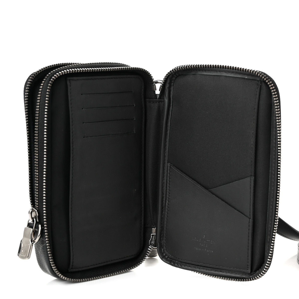 Monogram Eclipse Reverse Double Phone Pouch