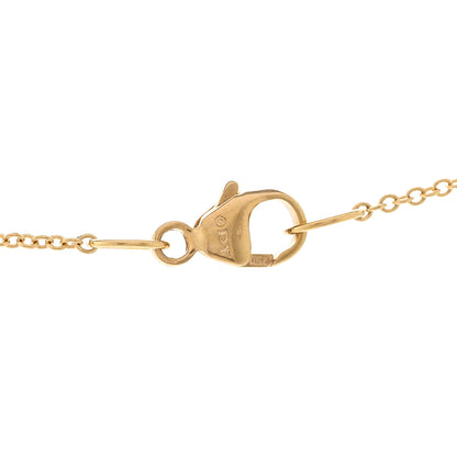David Yurman 18K Yellow Gold Diamond Initial W Charm Pendant Necklace 5 of 5