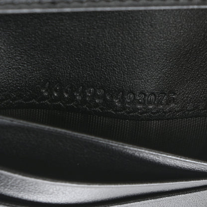 Gucci Calfskin Matelasse GG Marmont Card Case Wallet Black 7 of 8