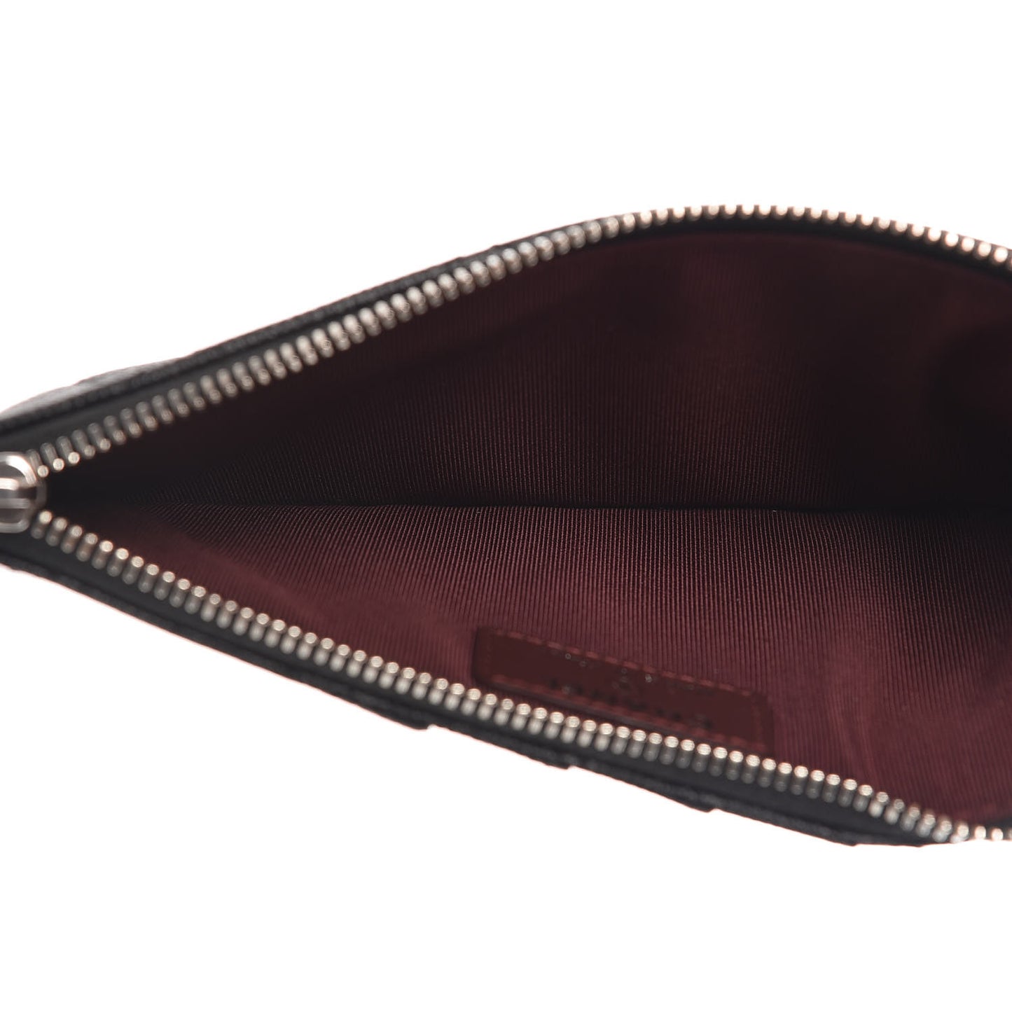 Caviar Quilted Classic Flat Wallet Pouch Black