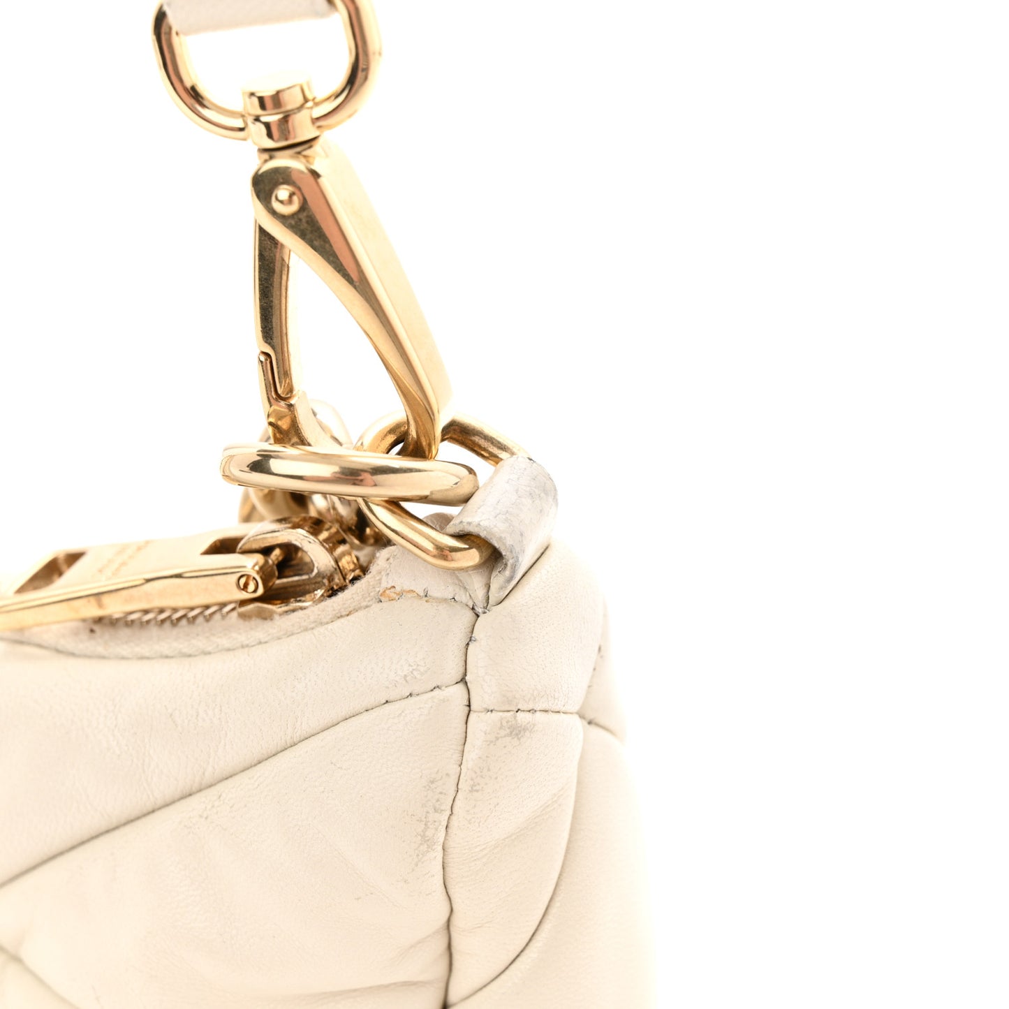 Nappa Re-Nylon Triangle Quilted Patchwork System Shoulder Bag Ninfea