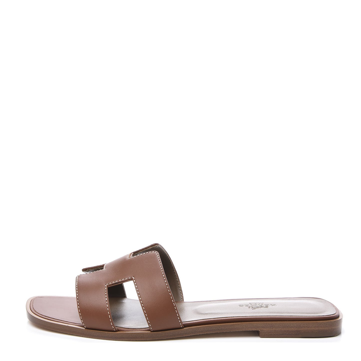 Box Calfskin Oran Sandals 38.5 Gold