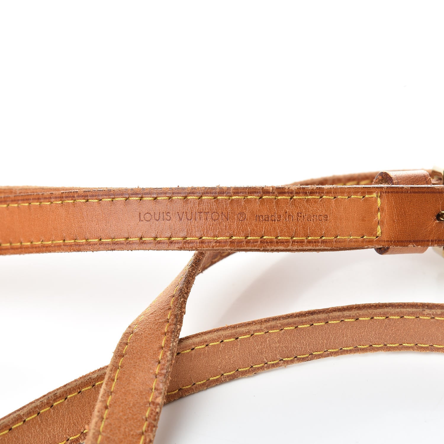 Louis Vuitton Vachetta 16mm Adjustable Shoulder Strap VVN 3 of 9
