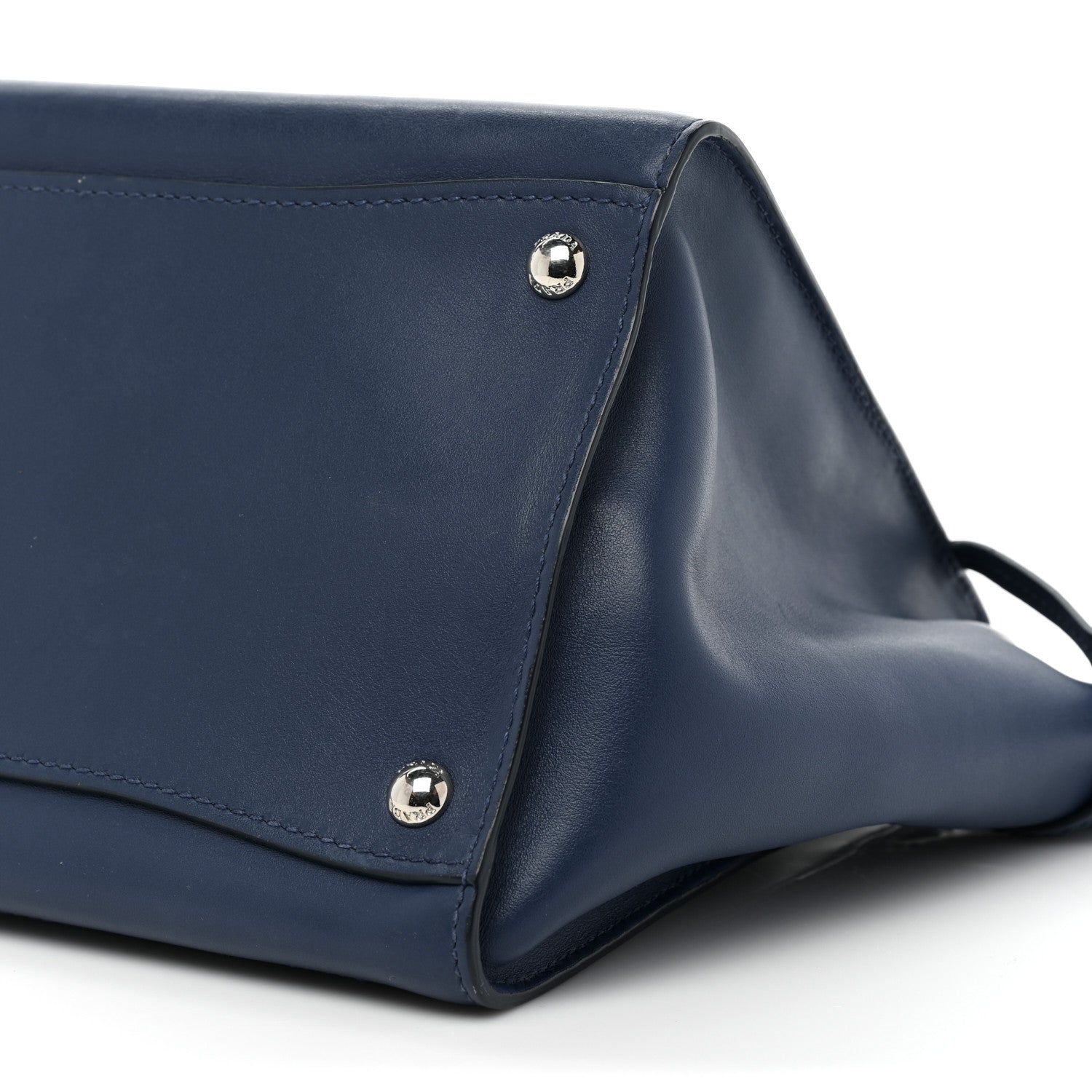 Prada City Calfskin Twin Pocket Tote Bluette 9 of 15