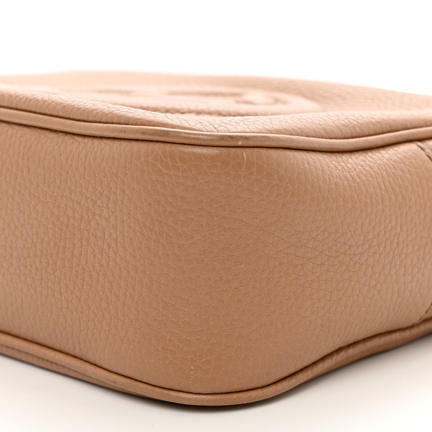 Gucci Pebbled Calfskin Small Soho Disco Bag Camelia 10 of 11