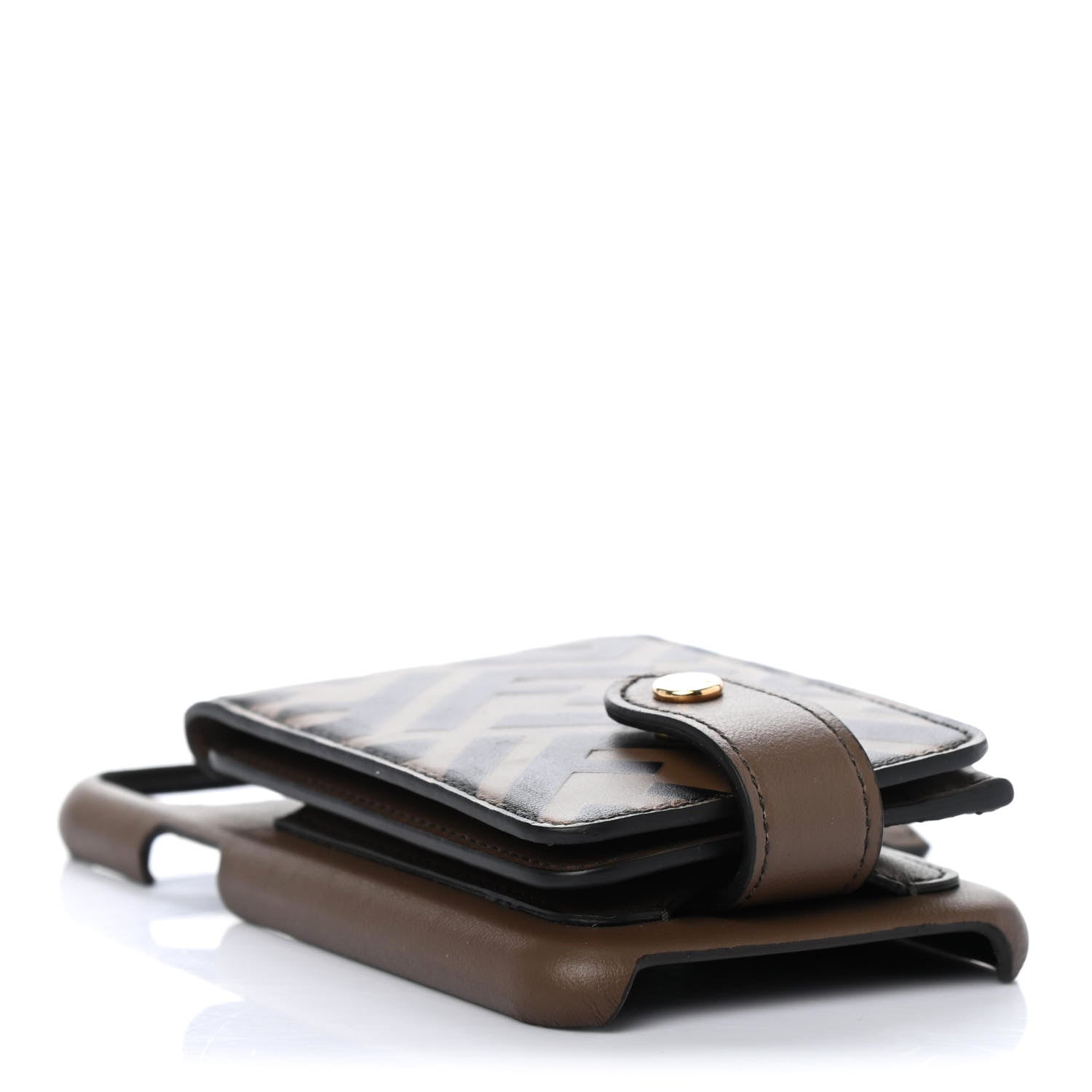 Fendi Vitello Soft Grace FF 1974 Embossed iPhone 11 Pro Case Maya Black 3 of 4