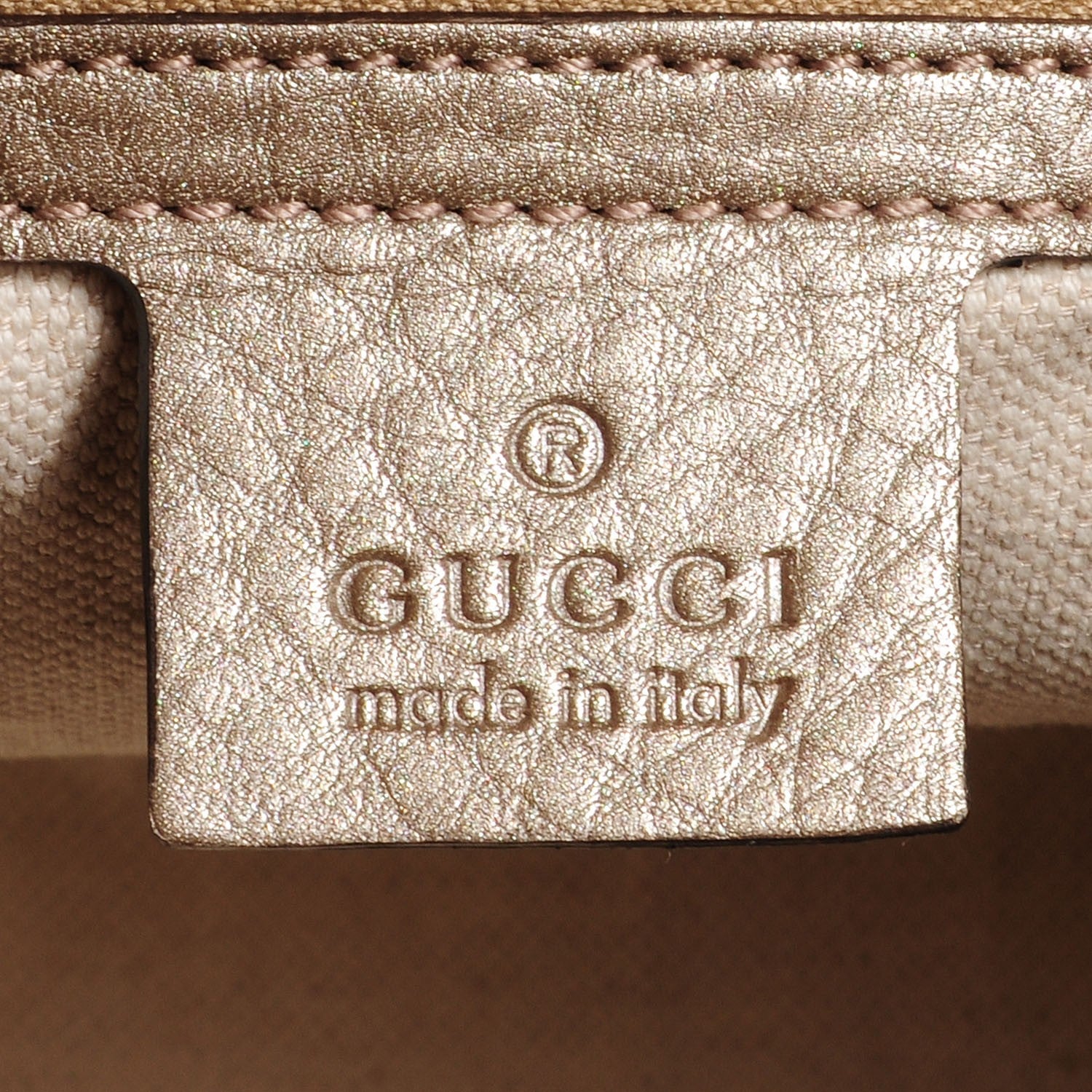 Gucci Leather Bamboo Medium Shopper Boston Bag Golden Beige 6 of 7