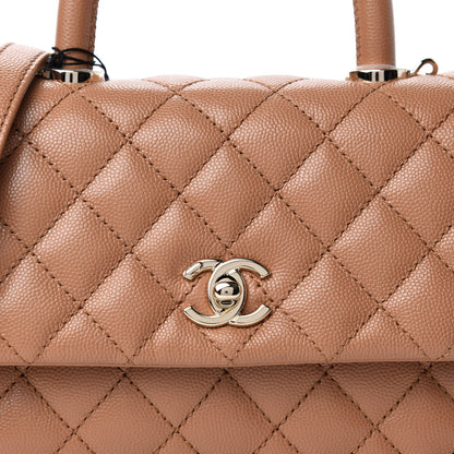 Chanel Caviar Quilted Mini Coco Handle Flap Brown 11 of 11