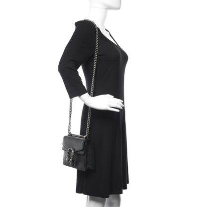 Gucci Calfskin Mini Dionysus Shoulder Bag Black 2 of 12