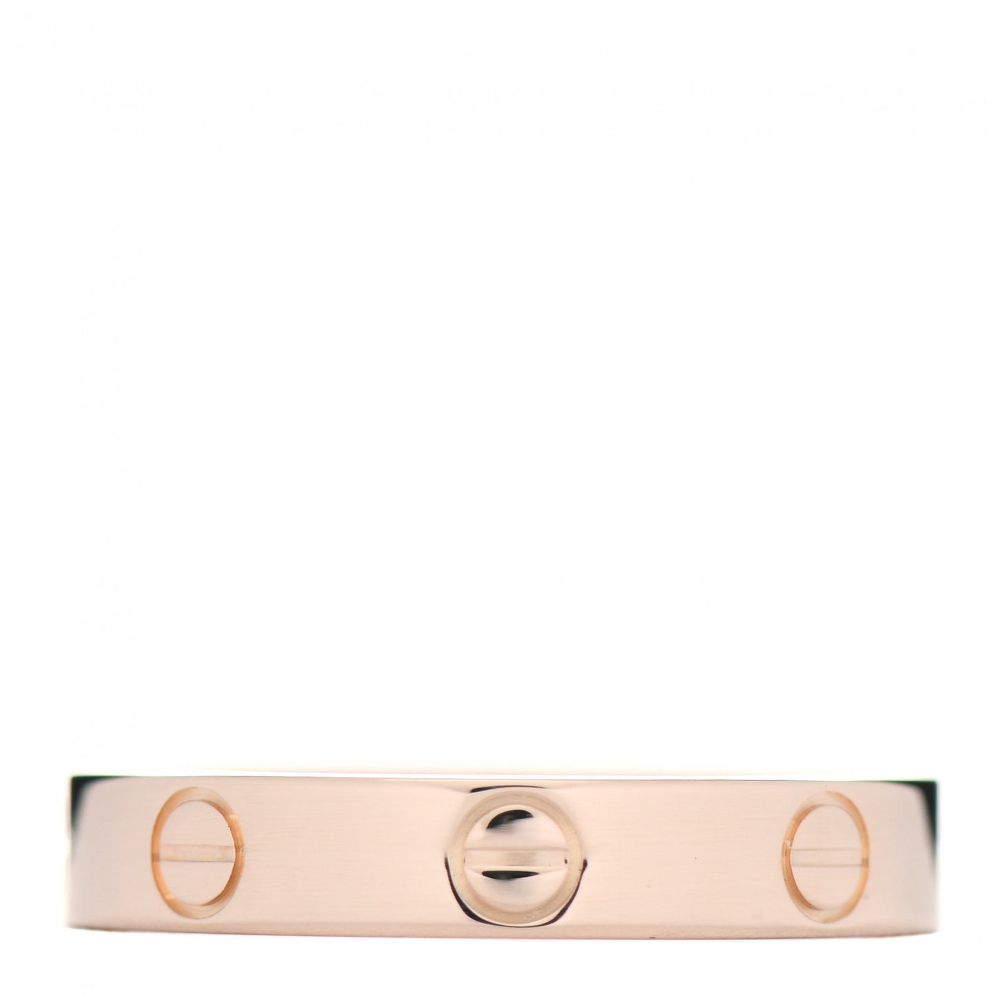 18K Pink Gold 3.5mm LOVE Wedding Band Ring 55 7.25