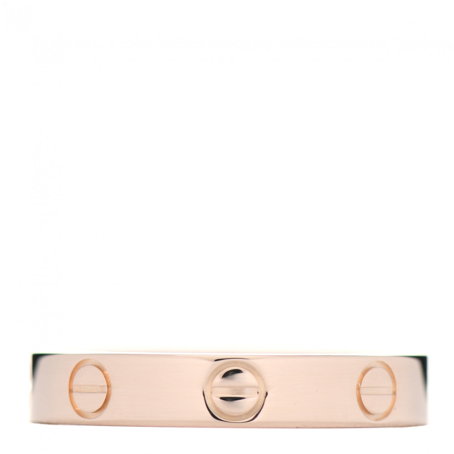 Cartier 18K Pink Gold 3.5mm LOVE Wedding Band Ring 55 7.25 3 of 5