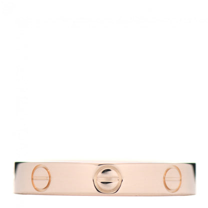Cartier 18K Pink Gold 3.5mm LOVE Wedding Band Ring 55 7.25 3 of 5