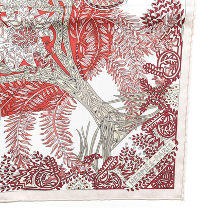 Hermes Silk Maitres De La Foret Scarf 90 Vieux Rose 2 of 3