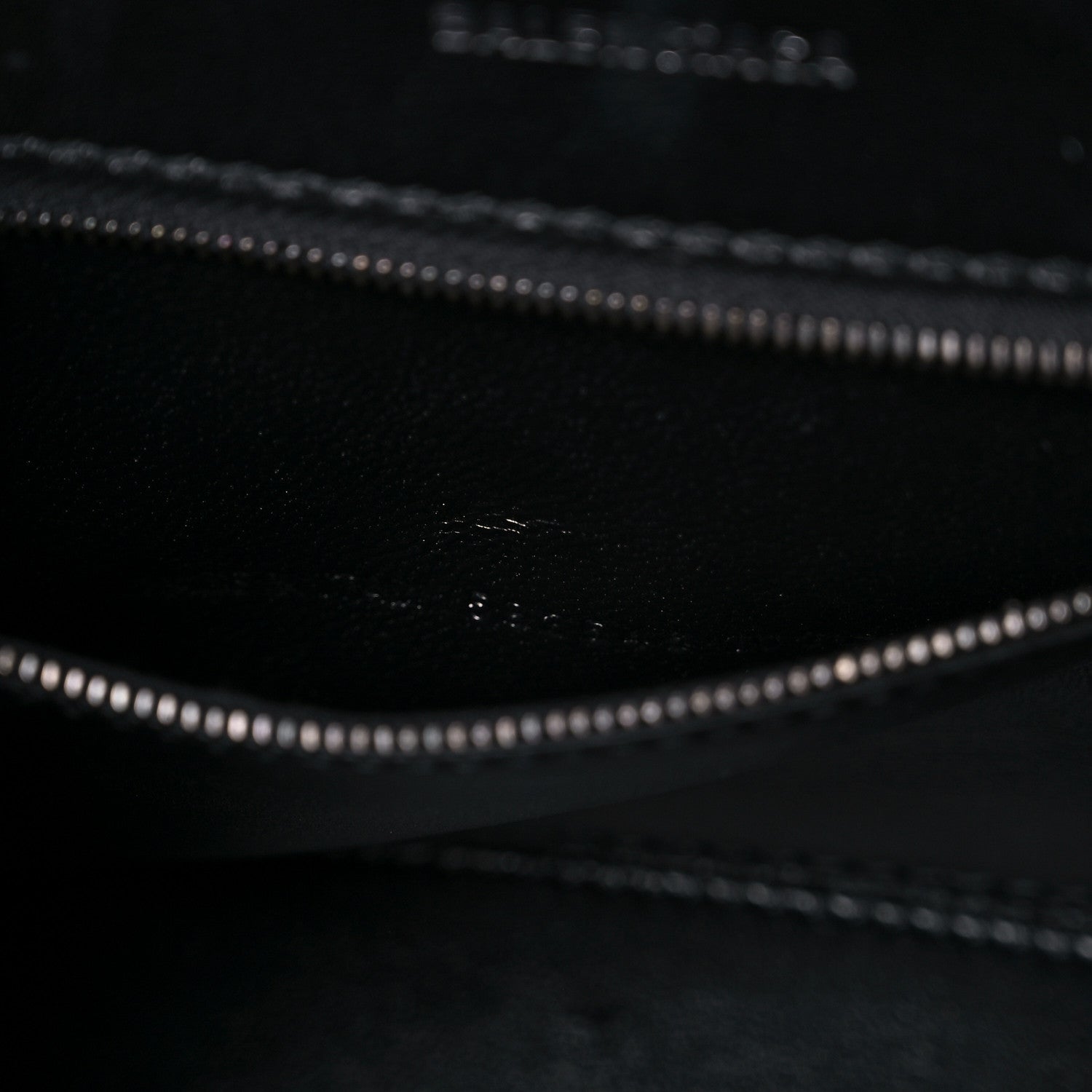 Balenciaga Shiny Calfskin Monochrome Crocodile Embossed Small Hourglass Top Handle Bag Black 7 of 19