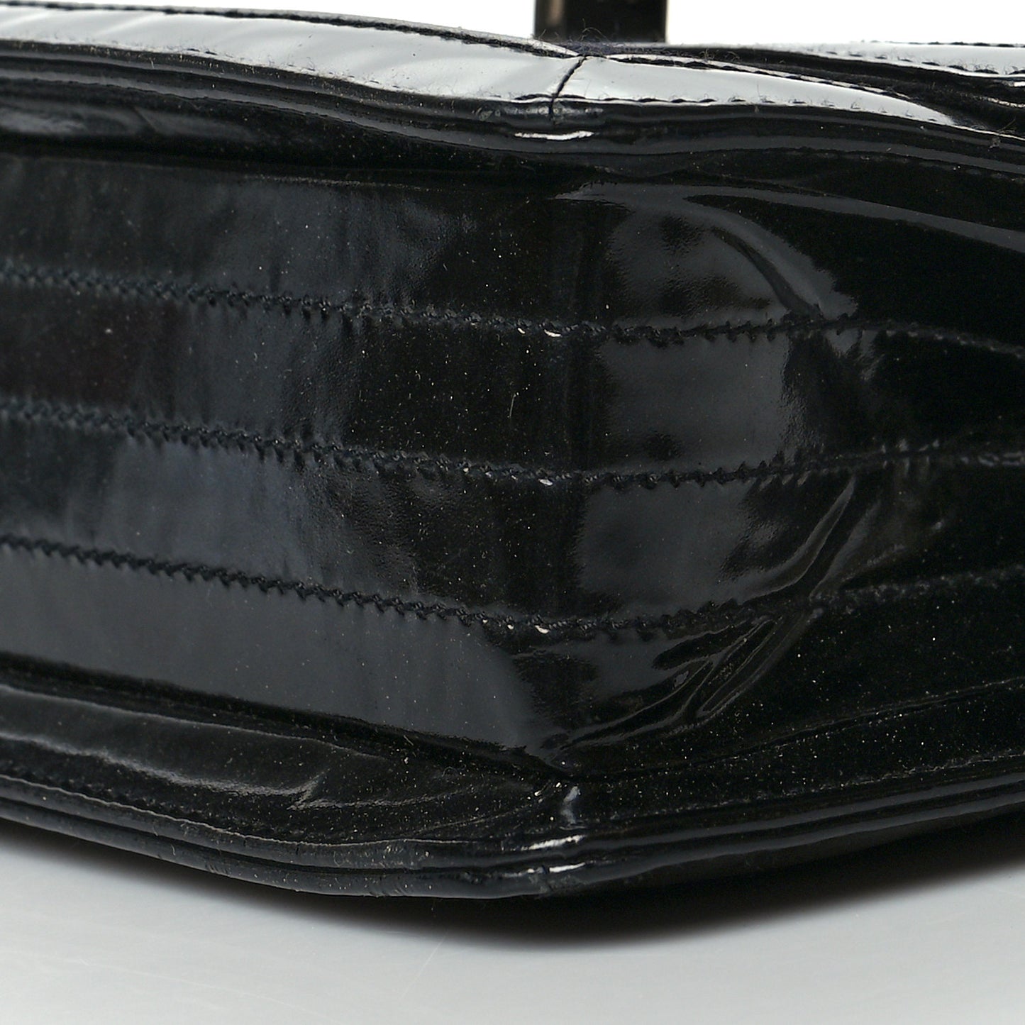 Jersey Patent Quilted 2.55 Reissue Flap Black