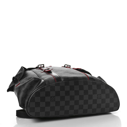 Louis Vuitton Damier Graphite Christopher PM Red 3 of 8