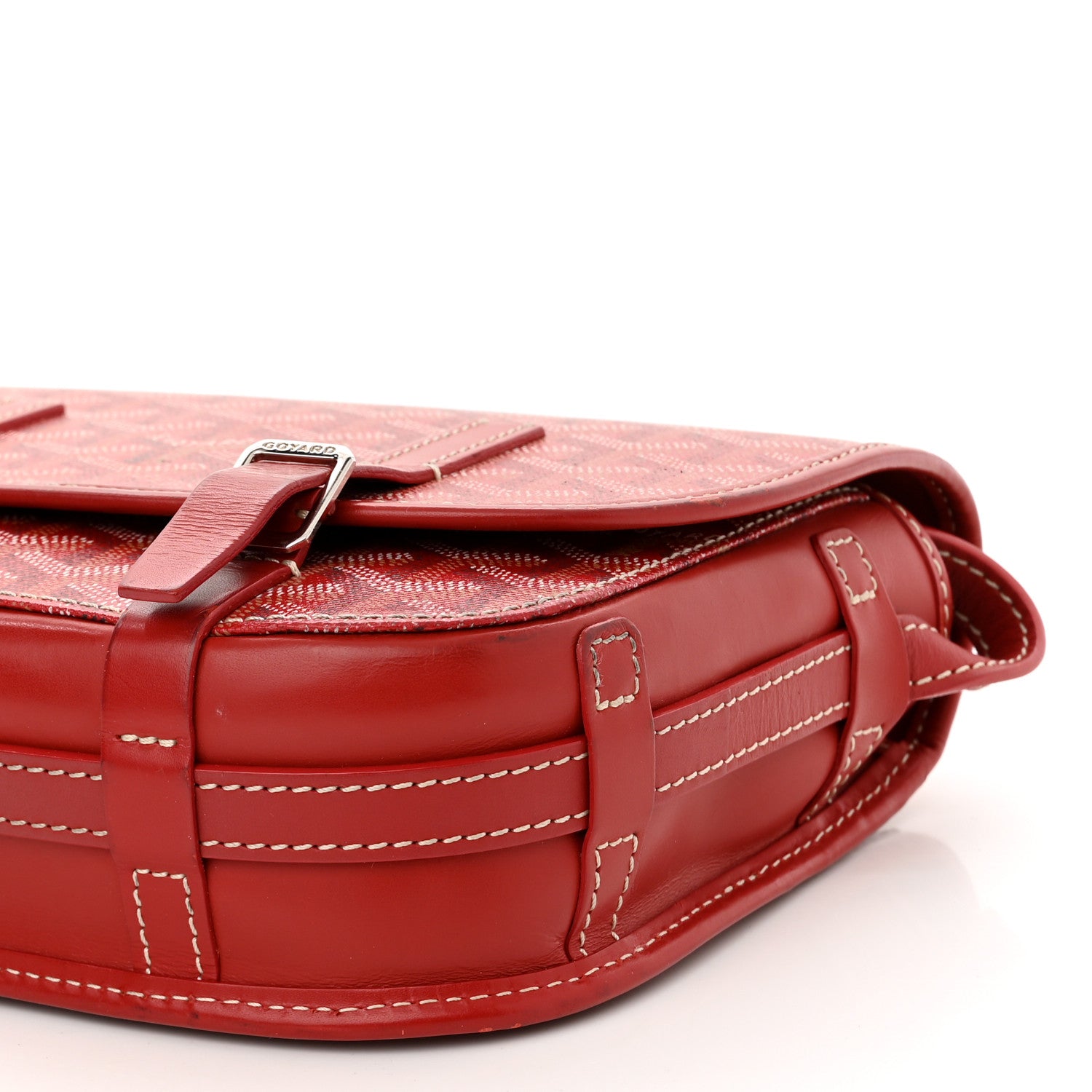 Goyard Goyardine Belvedere PM Messenger Bag Red 9 of 10