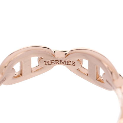 Hermes 18K Rose Gold PM Chaine d'Ancre Enchainee Ring 53 6.5 4 of 7