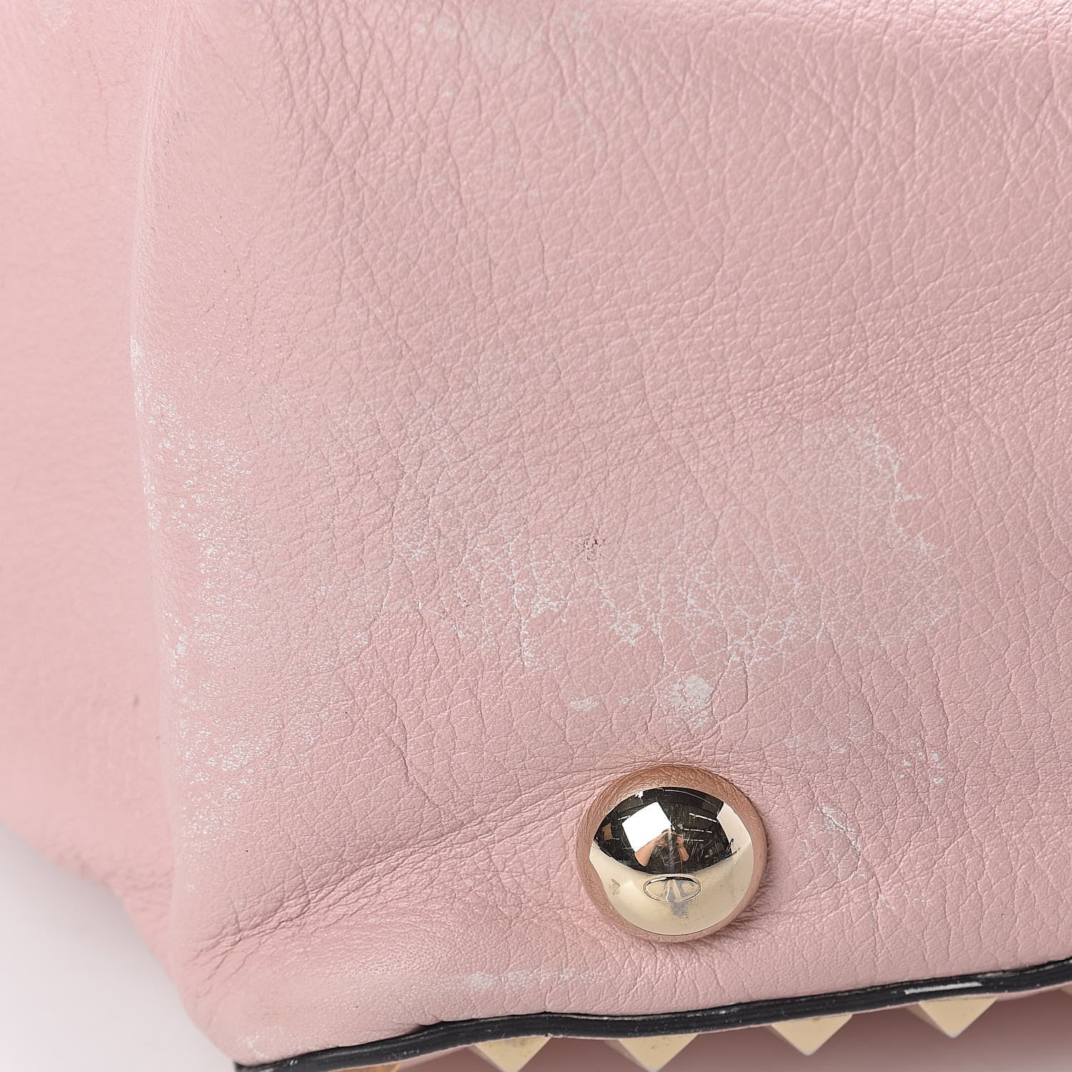 Valentino Garavani Vitello Medium Rockstud Tote Rose 13 of 16