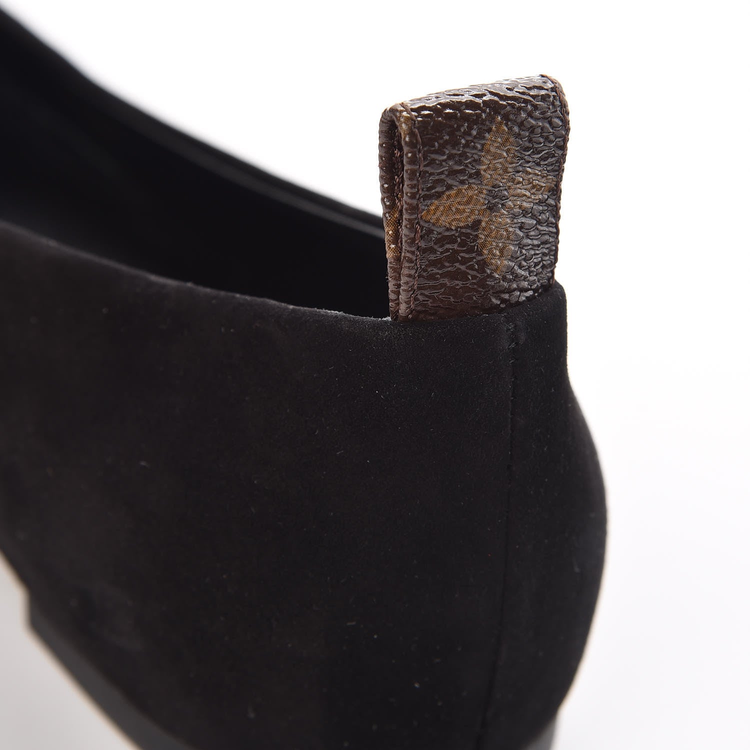 Louis Vuitton Suede Monogram Uniformes Ballet Flats 37.5 Black 12 of 12