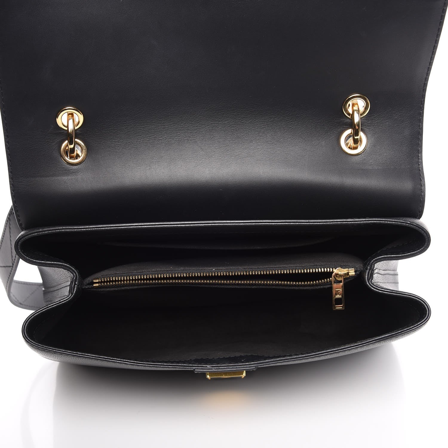Louis Vuitton Calfskin Monogram Very One Handle Black 6 of 12