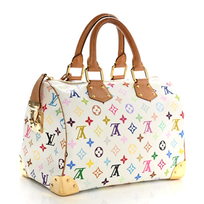 Louis Vuitton Monogram Multicolor Speedy 30 White 3 of 15