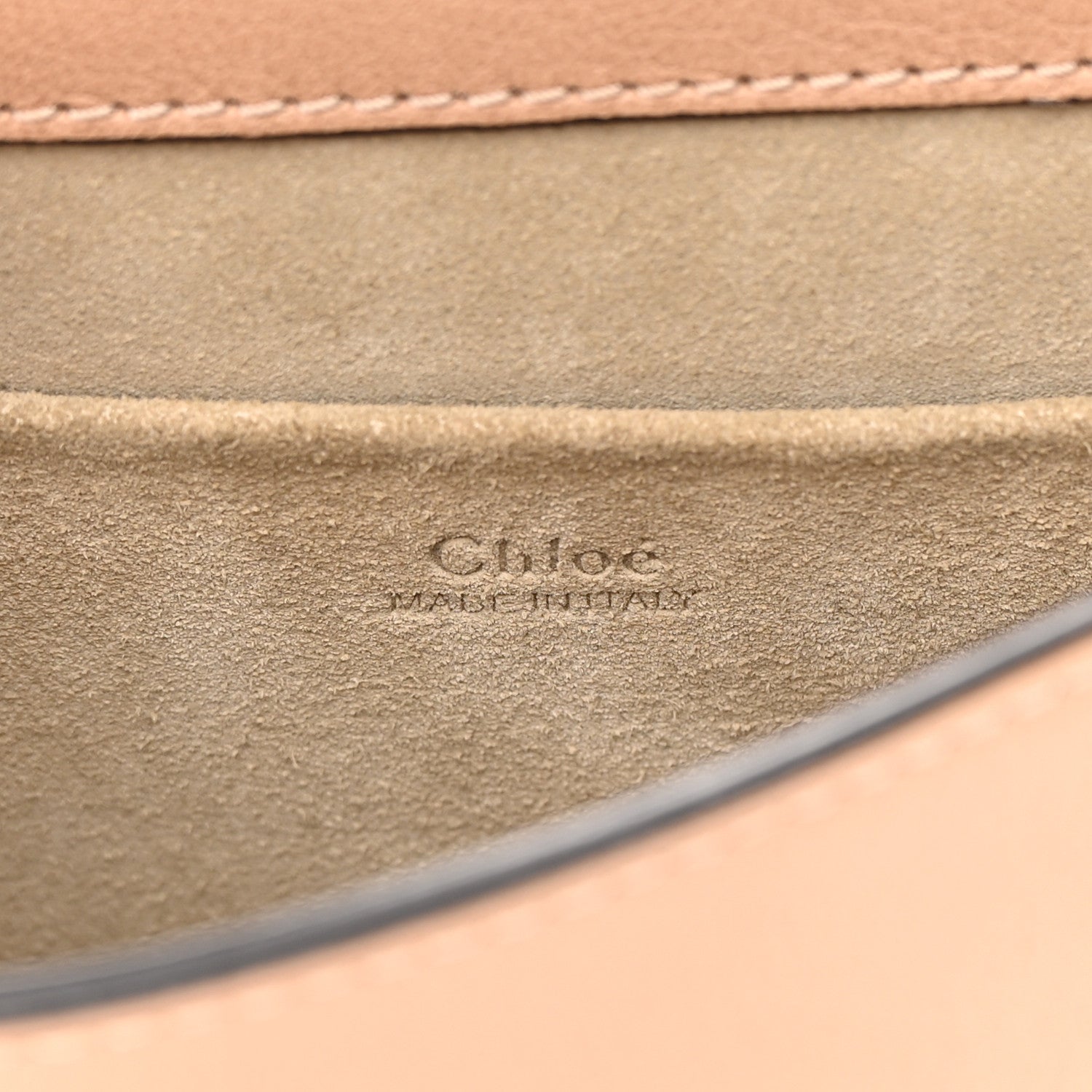 Chloe Calfskin Suede Small Nile Bracelet Bag Biscotti Beige 6 of 17