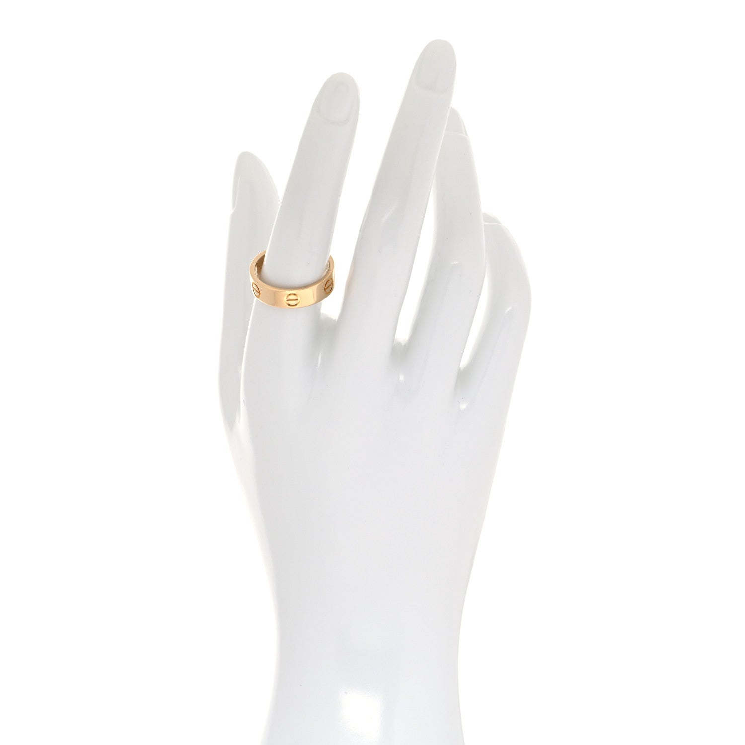 Cartier 18K Yellow Gold 5.5mm LOVE Ring 56 7.5 2 of 4