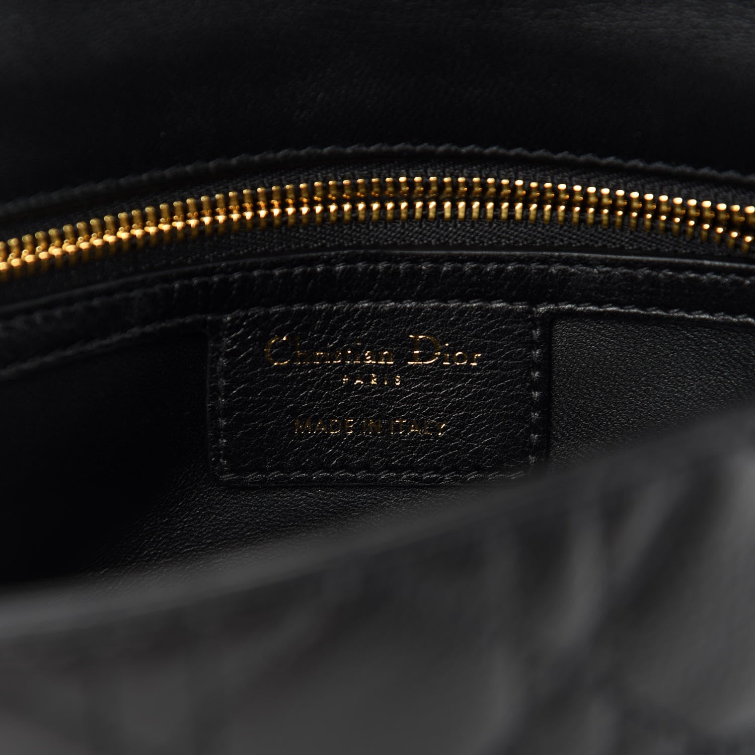Christian Dior Calfskin Cannage Small Caro Bag Black 9 of 12