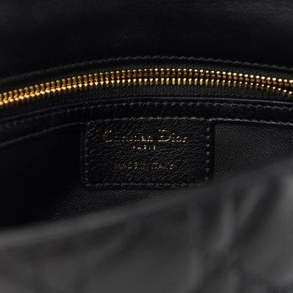 Christian Dior Calfskin Cannage Small Caro Bag Black 9 of 12