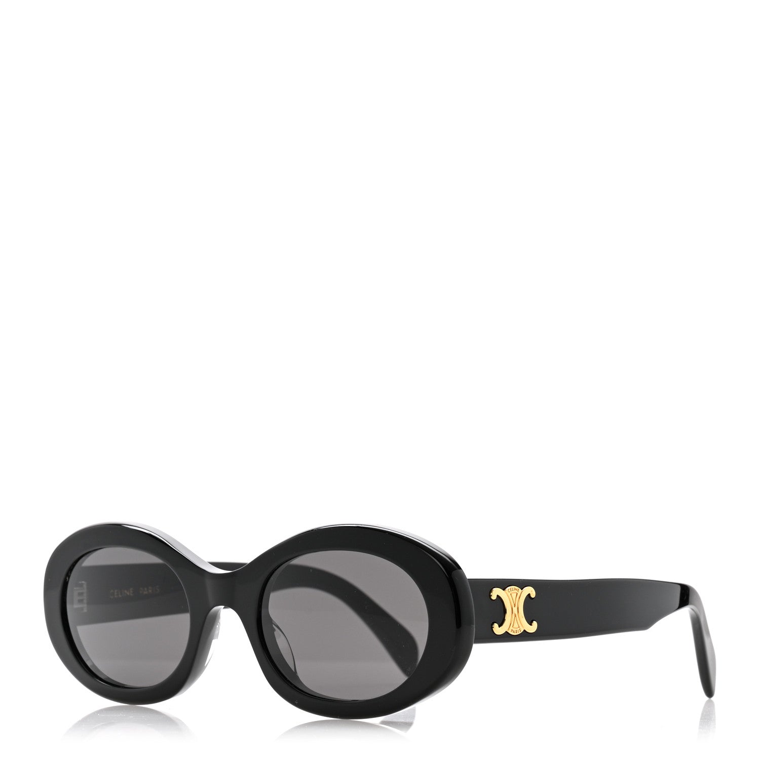 Celine Acetate Triomphe 01 Sunglasses CL 40194U Black 1 of 7