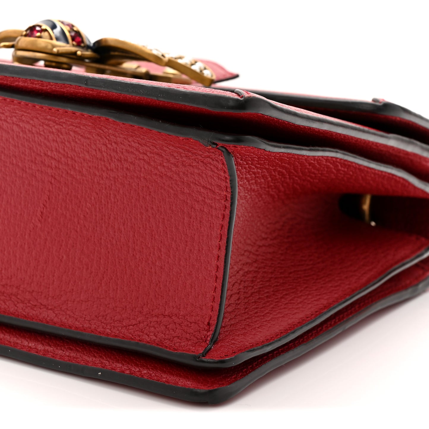 GG Supreme Monogram Small Queen Margaret Top Handle Bag Red