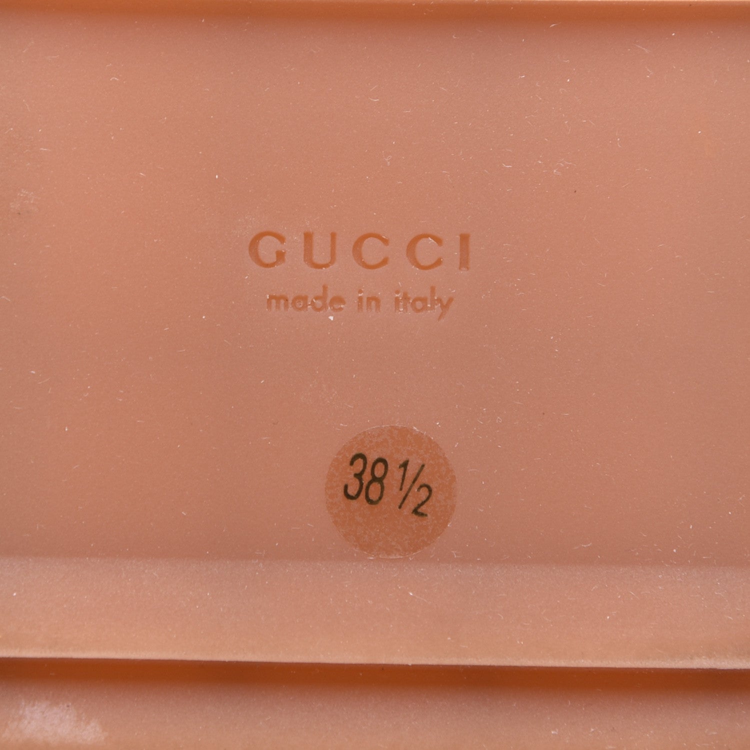 Gucci Canvas GG Monogram Angelina Platform Slide Sandals 38.5 Beige Ruggine 6 of 9